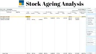 Stock Ageing Analysis in Tally Prime|