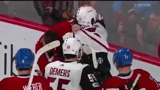 Tomas Plekanec vs Brad Richardson fight