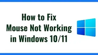 How to Fix Mouse Not Working in Windows 10 and 11 [2023]