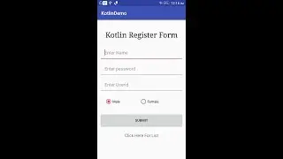 Kotlin with Sqlitedatabase Demo