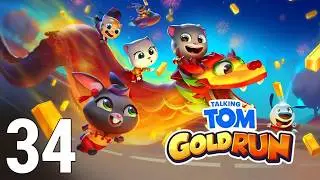 Talking Tom Gold Run Gameplay Part 34 - Astronaut Tom (iOS/Android)