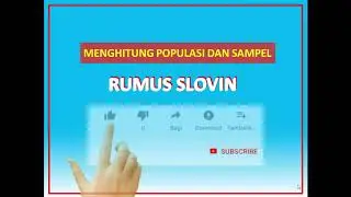 Menghitung Sampel || Rumus Slovin ||