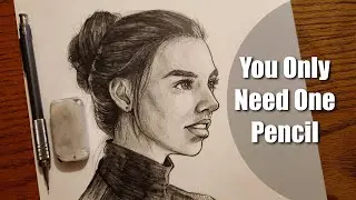Portrait drawing with Mechanical Pencil Only (Art by Isaac)