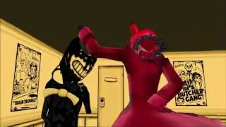RADIO DEMON vs INK DEMON! (Alastor vs Bendy, Bendy vs Hazbin Hotel) Cartoon Fight Club Episode 350