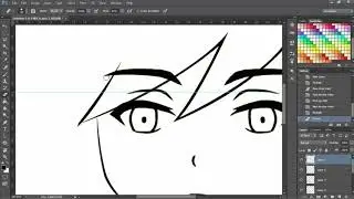 [Photoshop] Tutorial membuat line art manga dengan pen tool part 1