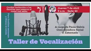 Taller vocalización - Paula Andrea Galvis