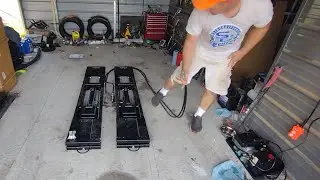 Vevor car lift: unbox, initial setup and first lift-ish.