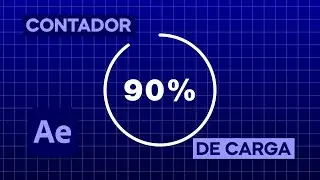 Cómo hacer un Contador de carga con After Effets | Tutorial en Español