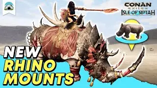 New Rhino Mounts & Rhino Calf Locations - Guide | Conan Exiles: Isle of Siptah