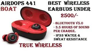 Boat airdopes 441| True Wireless Earbuds | Unboxing & review in Hindi