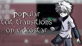 popular text transitions/effects on VIDEOSTAR