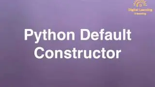 51 Python Default Constructor | Online Training Download app from below link