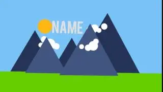 ► Epic 2D Mountain Intro w/ template