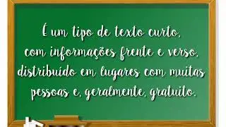 3°ano - gênero textual folheto
