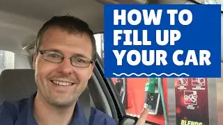 How to Fill Up Gas in a Car at a Gas Station in the United States - Daily English Words Lesson
