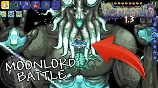 TERRARIA 1.3 MOBILE ANDROID/IOS MOONLORD BOSS BATTLE - EARLY BETA UPDATE GAMEPLAY!!