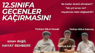 12'YE GEÇMEDEN ÖNCE İZLEMENİZ GEREKEN VİDEO! DERECE YAPMAK, SINAV YILI ve SINAV STRESİ #yks2025 #tyt