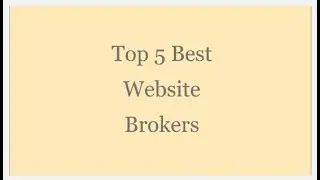 Top 5 Best Website Broker (Website Buy and Sell)