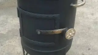 Печь для казана из газового баллона.