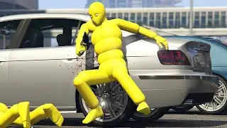 Active Ragdoll Dudes NPC Wars in GTA 5!