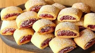 Recipe for cookies with berry filling. Delicious cookies without butter.