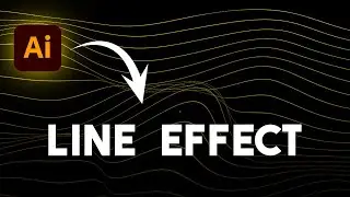 Adobe Illustrator: EASY line effect simple tutorial for beginner