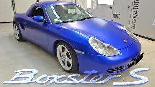 CAR WRAPPING - PORSCHE BOXSTER S Satin Mystique Blue