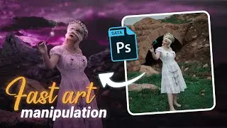 Manipulation Speed Art in Adobe Photoshop | Purple World