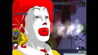 MUGEN - SpongeBob & Ronald McDonald VS Di Gi Charat & Colonel Sanders