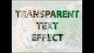 photoshop transparent text with stroke effect easy