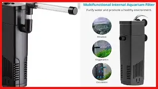 NICREW Aquarium Internal Filter, Submersible Power Filter with Multiple Function, Aeration System