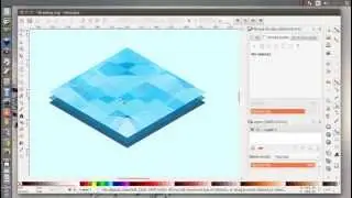 Inkscape low poly isometric water tutorial