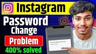 Instagram password change problem something went wrong | something went wrong please try again