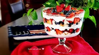 Easy as 123 // Perfect 4th of July Dessert❤️#desserts #trifle #rachelcookswithlove