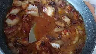 Готовлю на обед поджарку из свинины 😋