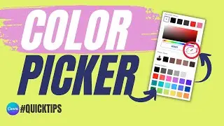 Colour Picker Eye Dropper Tool In Canva - Faster Colour Selection