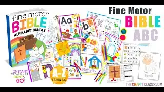 Fine Motor Bible ABC Activities:  Huge Alphabet Bundle!