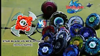A battle BTW Star Beyblade vs MFB, Lattu (Spinning Top) in Anime Stadium ✔🌏