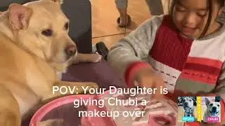 Very Patient Chubi having her makeup over #116