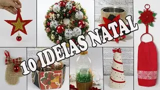 10 IDEIAS DE DECORAÇÃO DE NATAL SIMPLES E BARATO🎄