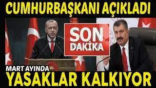 Yasaklar kalkıyor mu Kafe ve Restoran lar açılacak mı  Erdoğan açıkladı fahrettin koca açıkladı