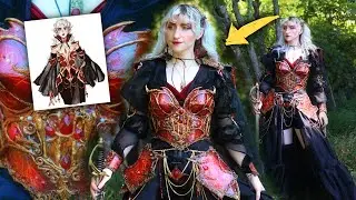 I made VAMPIRE inspired Corset Armor 🦇