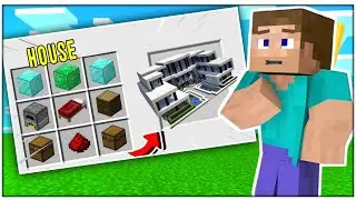 CRAFTING MODERN HOUSES IN MINECRAFT | ONEBLOCK HOUSES | KARMA