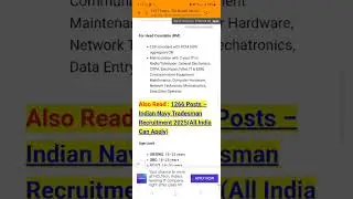 Recruitment of 1121 head constables in BSF