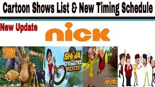 Nickelodeon Tv Cartoon Shows List And New Timing Schedule