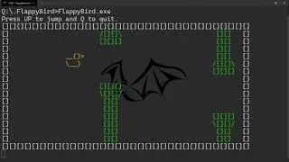 ASCII Flappy Bird with C