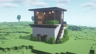Minecraft: Very Small Modern House | How to build an Easy Modern House