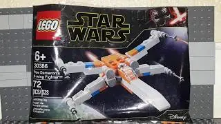 Lego set 30386 Poe Dameron's x-wing figther review/stopmotion build.