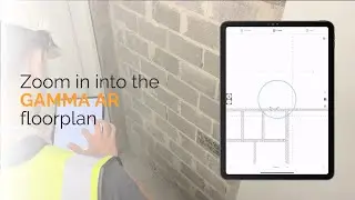 Zoom in into the GAMMA AR floorplan