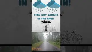 Caught in heavy rain while biking!